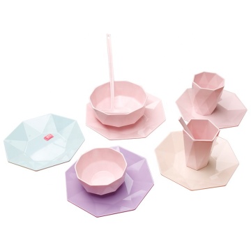 Hurtownia 7 szt. Kolorowy mody Diamond Design TRUDY ZAWWARTE ZAWWARTEK MELAMINE