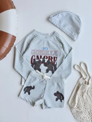 Summer Sun Protection UPF 50+ Split Swimsuit for Boys