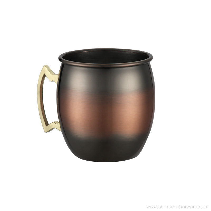 Stainless Steel Beer Mug with Vintage Copper Plating