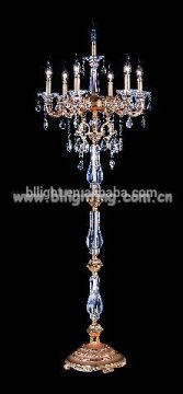 Antique fancy luxury crystal home floor lamp