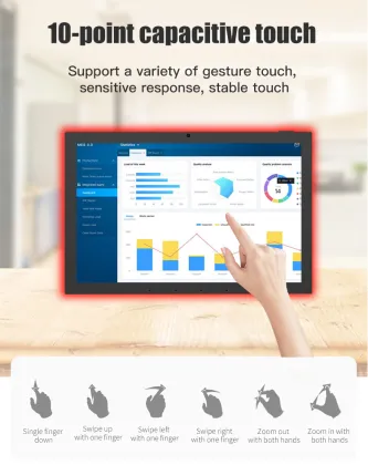 10.1inch Smart Android Tablet with POE Power for Conference Room Display Booking