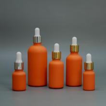 Orange Essential Oil Bottle with Dropper Cap