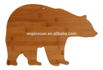 Bamboo Bear animal shaped cutting board Cutting and Serving Board