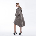 Fashion big button cashmere overcoat