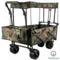 Ytterlead Folding Garden Cart Heavy Duty Wagon w/Canopy