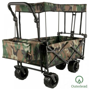 Ytterlead Folding Garden Cart Heavy Duty Wagon m/kalesje