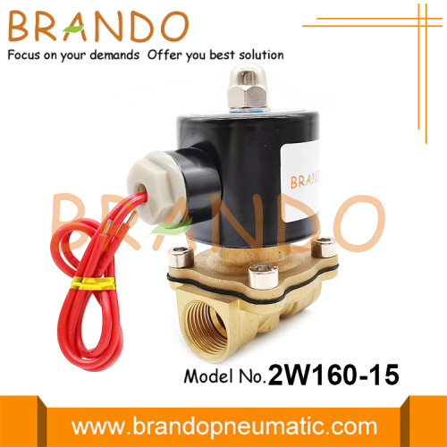 2W160-15 1/2 &#39;&#39; Valvola di solenoide in ottone normalmente chiusa