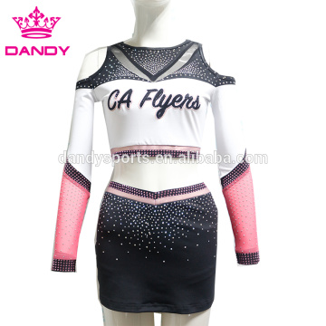 Crop Top Backless Cheerleader Costume Girls