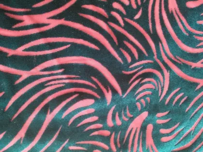 Nylon spandex velvet  burnout elastic for garments