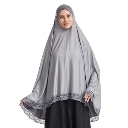 Ramadan Long Khimar Abaya - Islamic Ethnic Clothing for Prayer