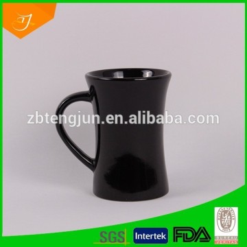 black trumpet shape mug,glazed mug,casting mug