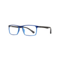Benutzerdefinierte Logo -Herren Rechteck Tr90 Optical Frame Brille