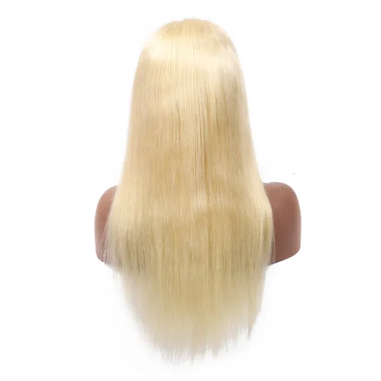 Raw European Natural 613 Blonde cuticle aligned Human Hair Piece HD Full Lace Wig,brazilian thin swiss Hd lace wig virgin hair