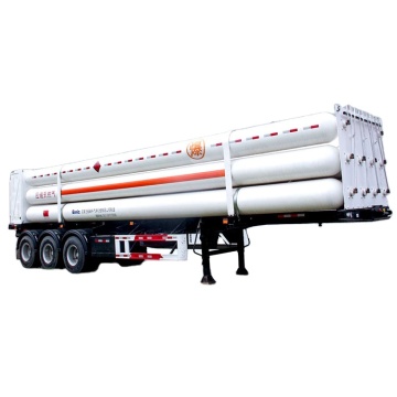 Serbatoio di stoccaggio del gas naturale CNG: rimorchio per tubi da 40 piedi e rimorchio skid