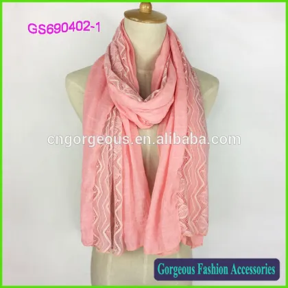 The leaves of printing fashion scarf Lace scarf