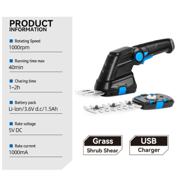 Cordless Grass Handled Rechargeable Hedge Grass Trimmer