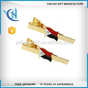 fashion hot simple red baking finish blank tie clips cheap tie bars clip on ties