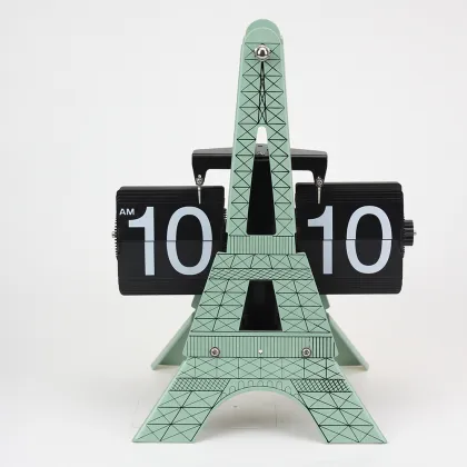 Eiffel Tower Style Flip Clocks for Decor