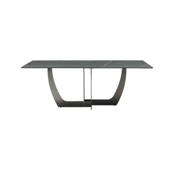 Rock plate table modern sintered stone dining table