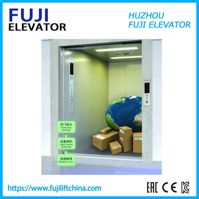 Fuji Factory Price Cargo Lift Freight Elevator with Machine Room