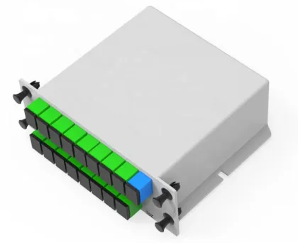 LGX High Quality PLC Cassette Insertion Type SC APC 1x8 Fiber Optic Splitter for FTTH Networks