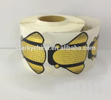 Professional nail form manufacturer beautiful gold kite acrylic nail forms reusable nail form manufacturer