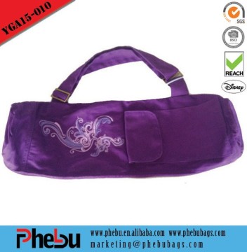 Simple canvas tote yoga bag for ladies (YGA15-010)