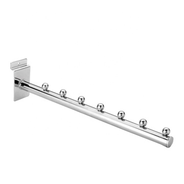 Chrome Metal Pegboard Hooks 6 Inch Straight MDF Compatible