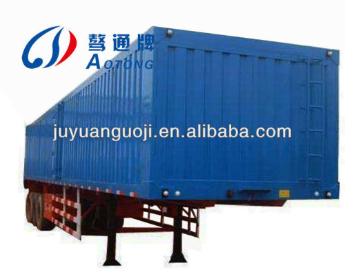 China heavy duty truck van semi trailer with 3 axles manufacturing