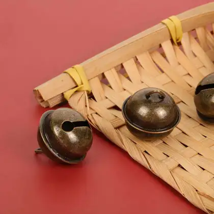 Colored Christmas Bells Hanging Copper Bells Decor