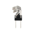Conector irregular8p 90 grados de doble curva de curvas