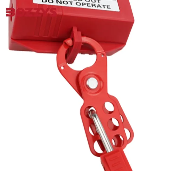 Rust-Proof Lockout Hasp with 6-Holes and 25MM Shackle Hook for Insulation Safety Lockout/Tagout
