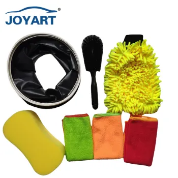 Multi-Functional Microfiber Towel Car Wash Kit - Comprehensive Car Cleaning Set