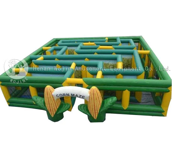 Affordable High-Quality 40ft Inflatable Outdoor Corn Maze Obstacles Games