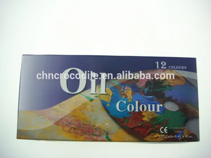12*12ml art materials oil paints, good quality artist oil colors oil paint