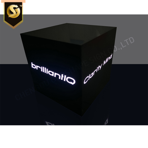 Señalización de señal de caja de luz 3d