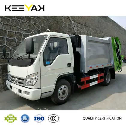 FOTON Forland Mini Garbage Truck 4CBM Diesel Garbage Compactor Truck