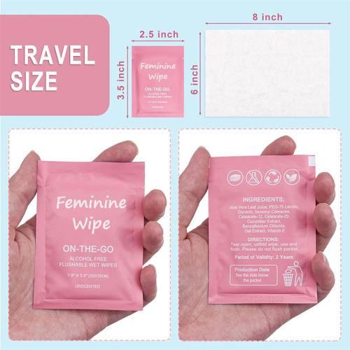 Khăn lau có thể giặt được của phụ nữ được đóng gói riêng