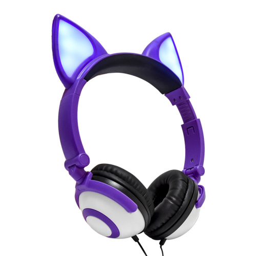 CE RoHS FCC REACH fox ear lighting headphone