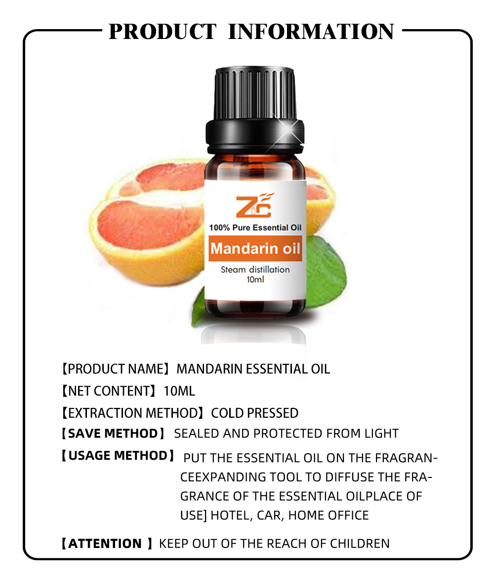 100% Organic Mandarin Essential Oil Wholesale