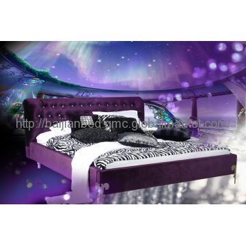 Button Style Fabric Bed, European Style Bed, High Rank Bed
