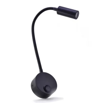 3W LED Wall Mount Light: Flexible Gooseneck Reading Light for Hotel Bedside and Headboards