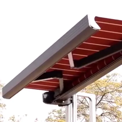 Electric Retractable Outdoor Awnings: Full Cassette Aluminum Window Awnings
