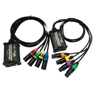Manufacturer Network Extender Cable 4 CH XLR Male/Female 3-5pin DMX to RJ45 Adapter