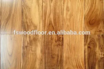 Golden hand scraped wood flooring acacia