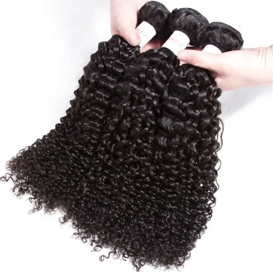 Unprocessed Wholesale Bundle Virgin Hair Vendors,100% Human Hair Virgin Brazilian Cuticle Aligned Hair Kinky Curly Bundles