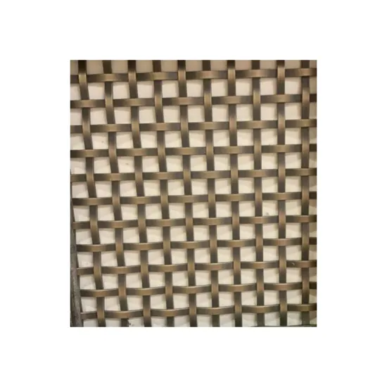 Copper Aluminum Woven Metal Decorative Wire Mesh for Architecture