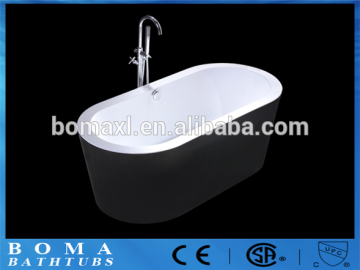 Black and White Acrylic Quartz Bathtub