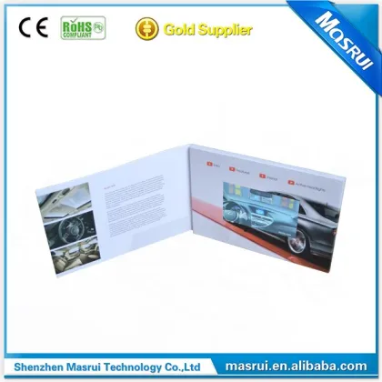 Lcd Wedding Invitation Card Printing Automatic Card Mixes Paper Crafts Video Brochure