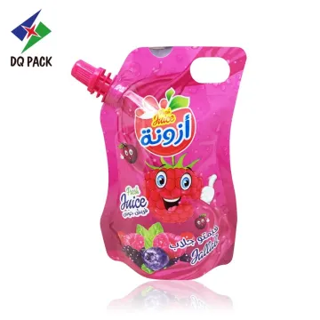 customized printing Injection juice stand up spout pouch